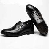 Men's Small Size Hidden Heel Dress Shoes MS39